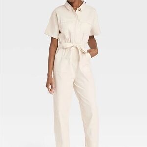 Universal Thread Cream Jumpsuit